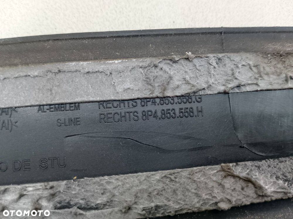 LISTWY PROGOWE KOMPLET AUDI A3 ( 8P1 ) 8P4853558H  8P4853492H 2.0 TFSI - 5