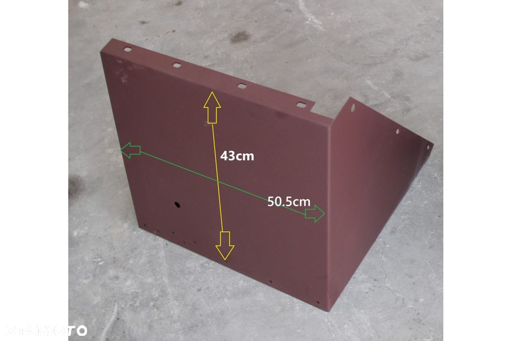Płaszcz tylnego błotnika stary typ ursus C-385 kpl metalowe - 5