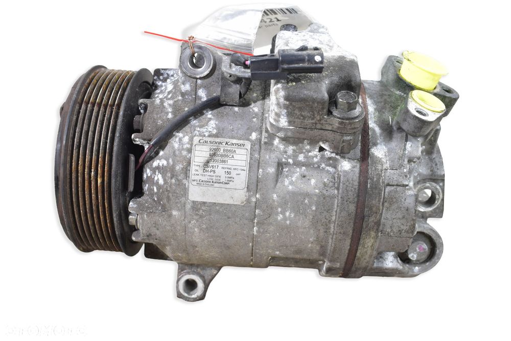 Sprężarka Klimatyzacji NISSAN QASHQAI I J10 1.6 DCI 92600-BB60A - 1