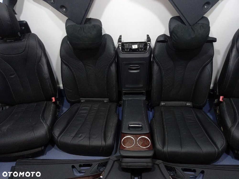 MERCEDES S KLASA W222 LONG FOTELE BOCZKI MONITORY KOMPLET - 2