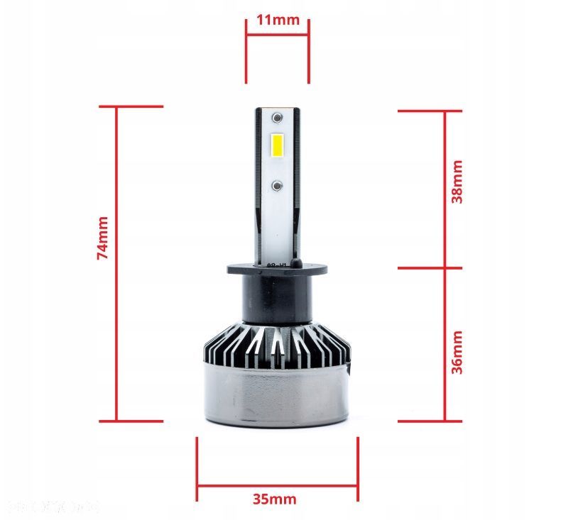 ŻARÓWKI H1 LED FLIP CHIP 6000K 12/24V CANBUS KPL - 4