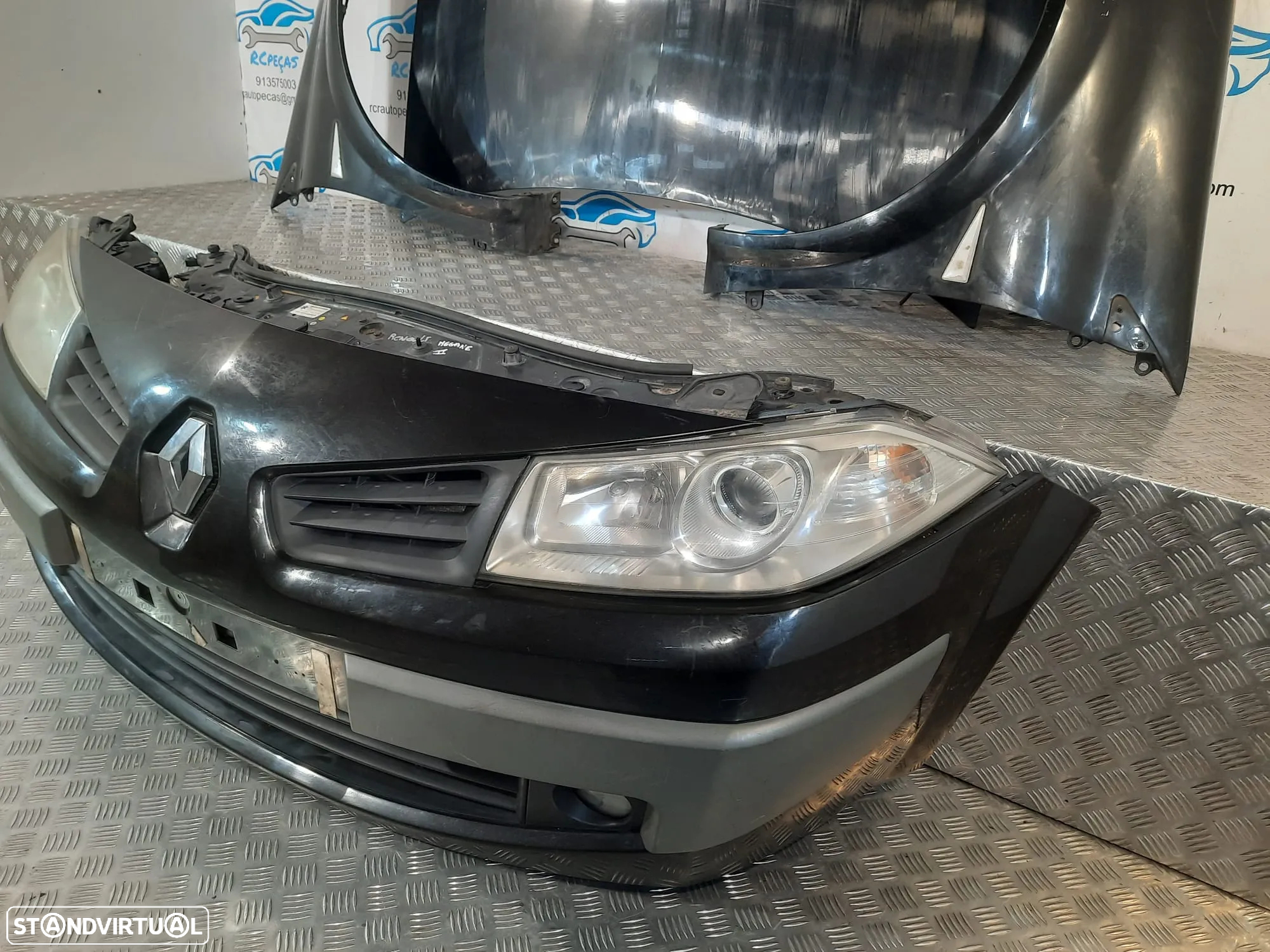 .FRENTE COMPLETA RENAULT MEGANE II 2 MK2 FACELIFT CAPOT PARACHOQUES GUARDA-LAMAS OTICAS RADIADOR VENTILADOR FRENTE FIBRA REFORÇO - 9