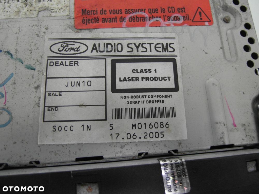RADIO FORD FOCUS MK2 II 4M5T18C815BE + KOD - 5