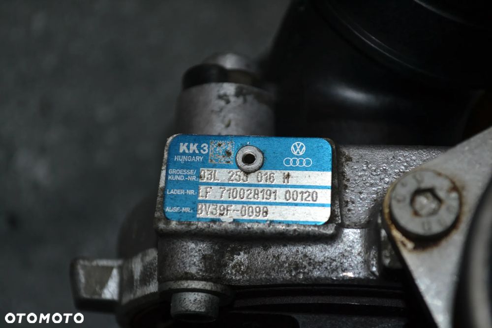 VW AUDI SEAT SKODA  1,6 tdi CR TURBOSPRĘŻARKA TURBO 03L253016H KK3 - 7