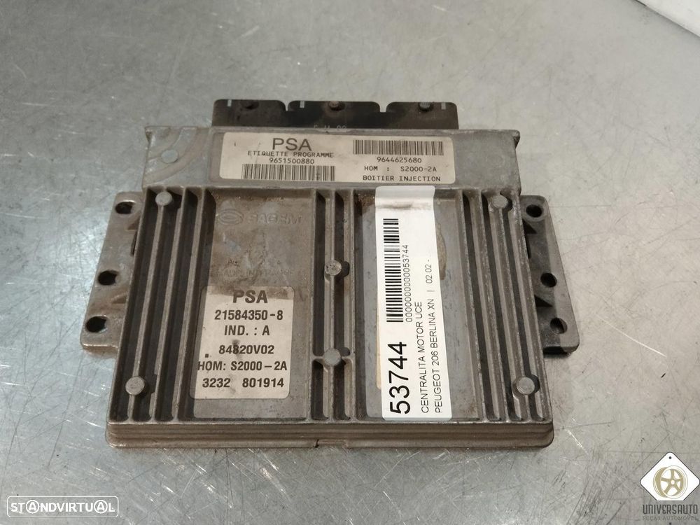 CENTRALINA MOTOR UCE PEUGEOT 206 FASTBACK 1950 - 4