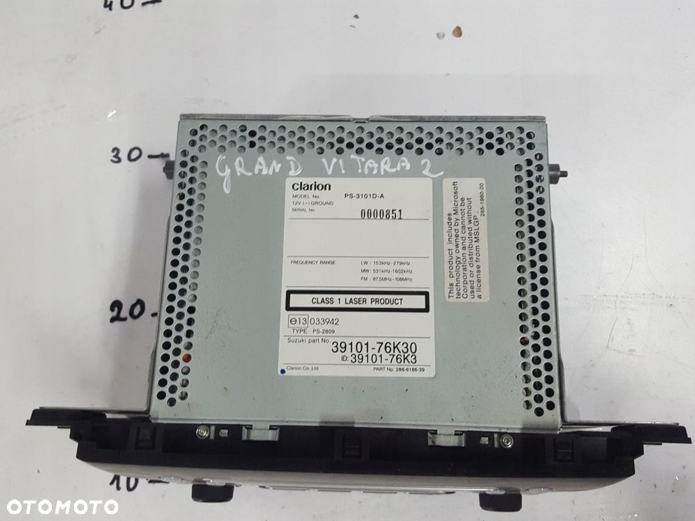 SUZUKI GRAND VITARA II LIFT 08-14r RADIO CD RADIOODTWARZACZ - 2