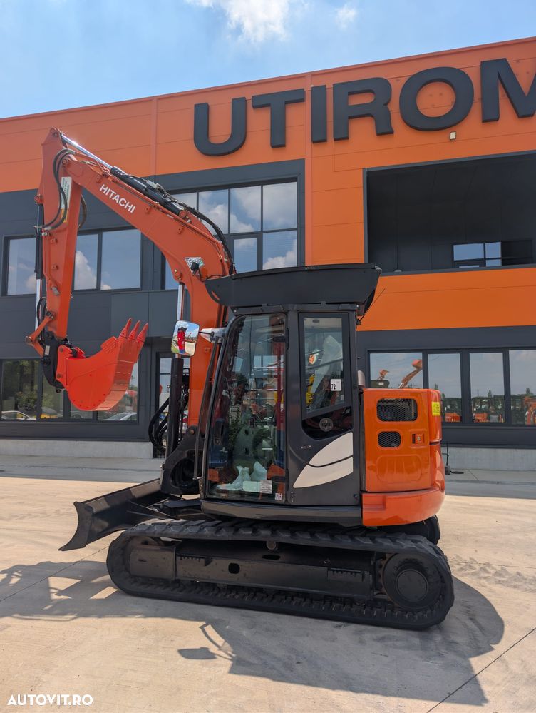 Hitachi ZX85USB-6, 2022, 2.513 ore, Masa 8,6 tone, CUPLA RAPIDA HIDRAULICA+3 CUPE NOI, inst picon pe brate, Camera pt masalier, Aer cond, senile cauciuc 90% ok, ad sapare 6m, computer de bord in romana, CA NOU, posibil leasing 4 ani, PROMOTIE 62.900 Euro+tva - 27