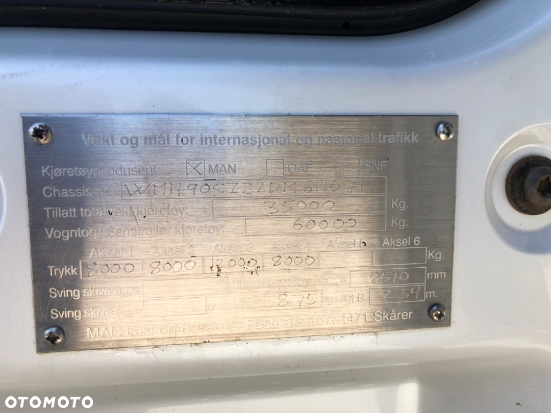 MAN TGS 35.540 ORG 260TKM. 8X2 WYWROTKA DO ASFALTU - 33