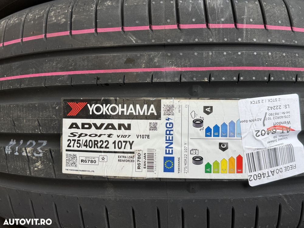 Vând set anvelope 275/40/22-315/35/22 Yokohama de vară noi - 2