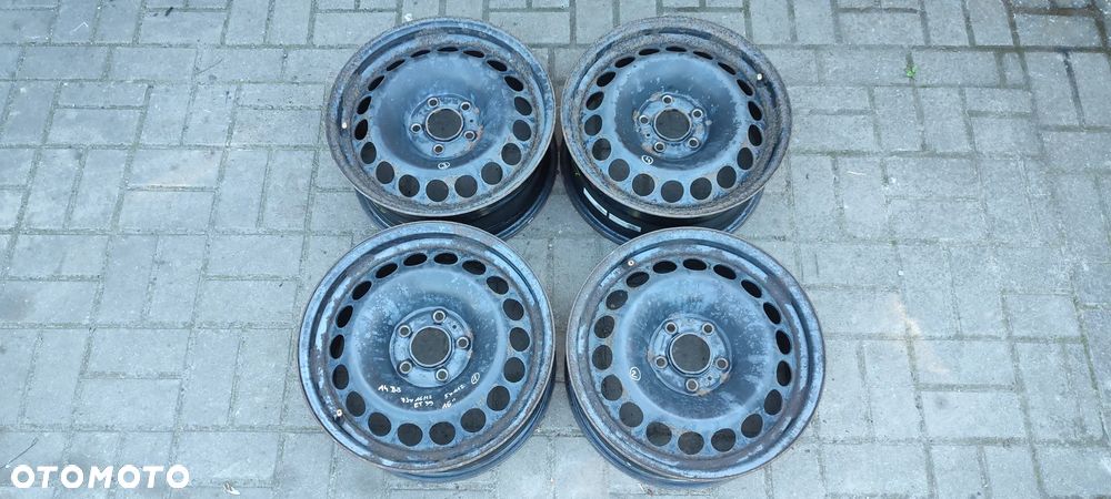FELGI STALOWE 5x112 7Jx16 CALI ET39 fi 66.6 AUDI A4B8 A5 A6 KOMPLET 4 SZTUKI - 1