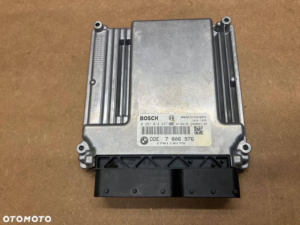 KOMPUTER STEROWNIK SILNIKA BMW E60 E61 E70 3.0D M57 235KM 0281014437 7806976 - 1