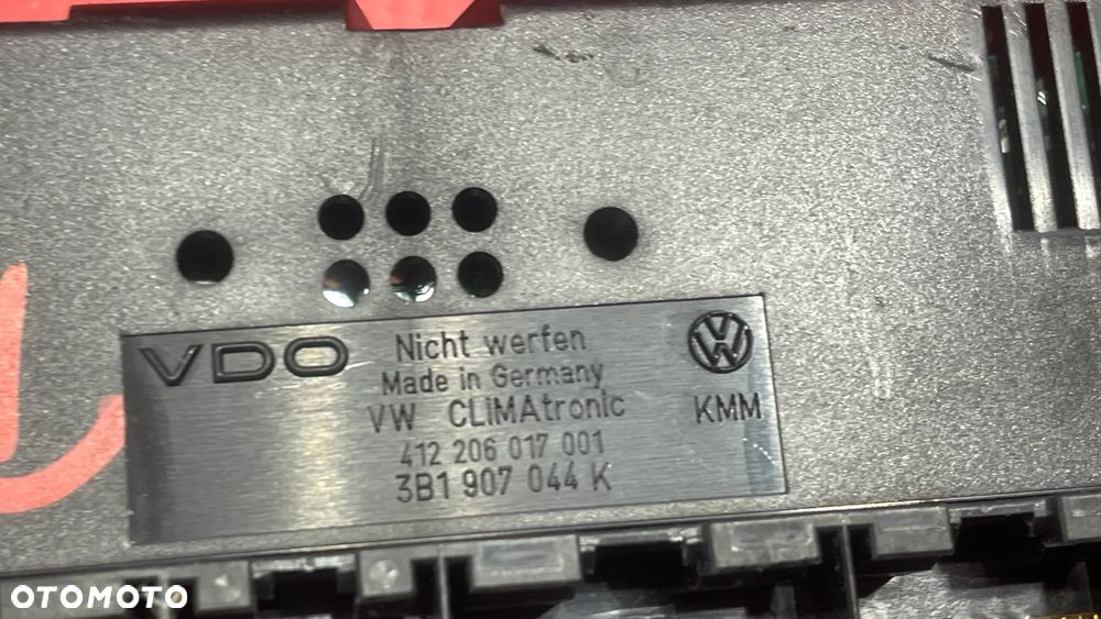 Panel klimatyzacji VOLKSWAGEN 412206017001 3B1907044K - 3