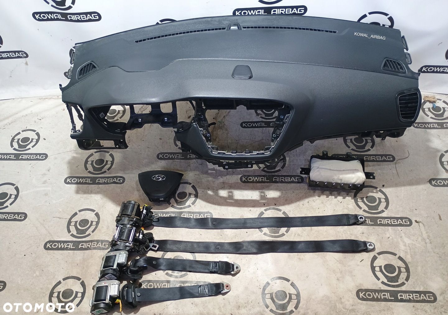 HYUNDAI I20 I 20 2 II DESKA KONSOLA AIRBAG PODUSZKI PASY ORYGINAŁ DEMONTAŻ - 1