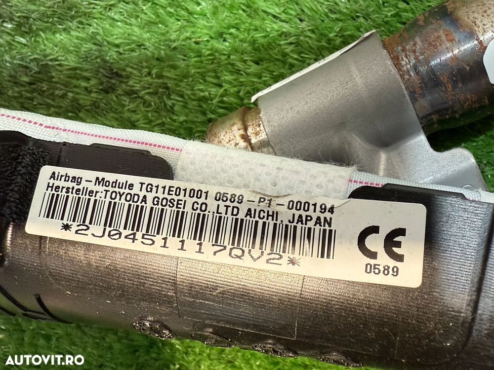 AIRBAG CORTINA DREAPTA TOYOTA AURIS 1.2 BENZINA 2017 COD OEM 0589-P1-000194 TG11E01001 2013-2019 - 8