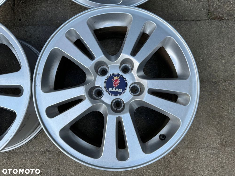 Alu felgi KOMPLET SAAB 9-3 9-5 16 6.5J ET 41 5X110 ORYGINAŁ 4szt PROSTE - 7