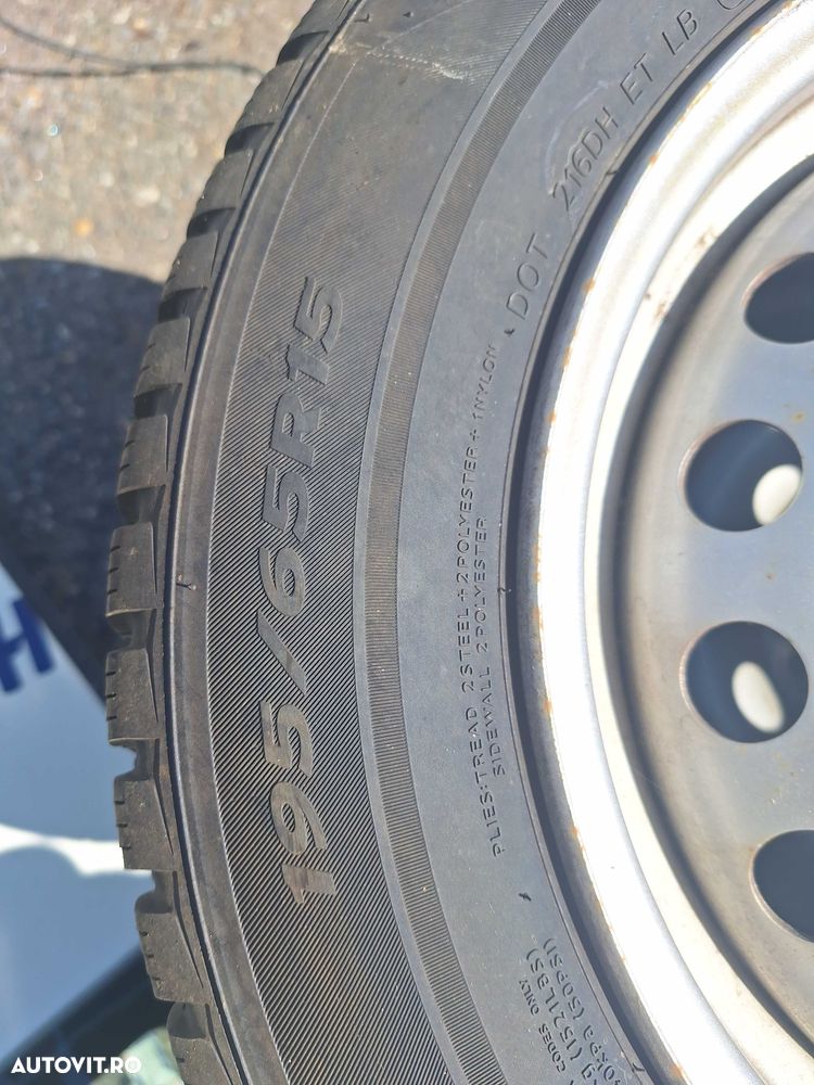 Set roti tabla cu anvelope iarna Renault Kangoo 2019, 5x108 195/65/R15 - 3