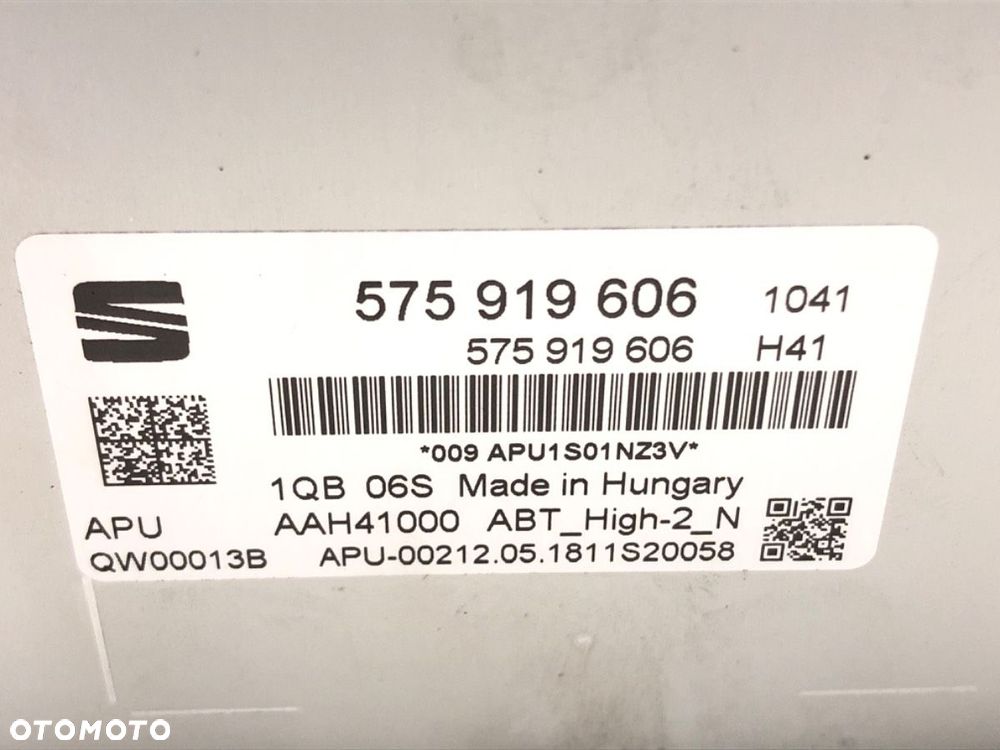 WYŚWIETLACZ  SEAT ATECA (KH7, KHP) 2016 - 2022 1.4 TSI 110 kW [150 KM] benzyna 2016 - 2022 - 5