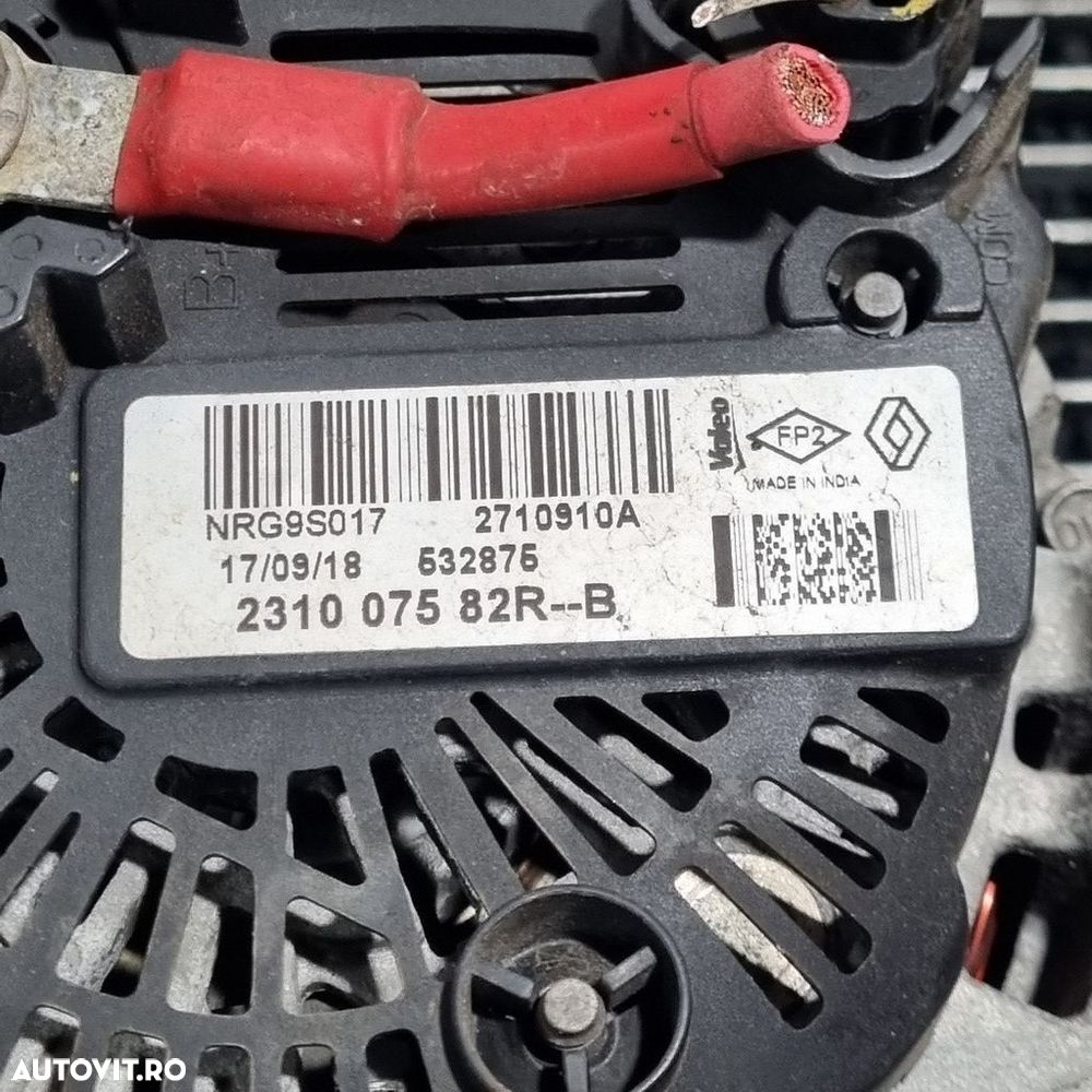 Alternator Dacia Sandero 2 Facelift 1.0 SCE 2016 - 2020 73CP 999CC B4D 401 B4D 400 B4D ... - 3