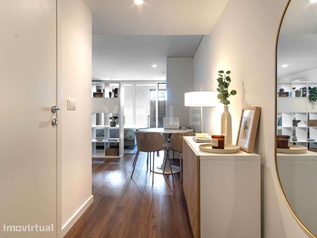 Apartamento T0 | Condomínio Fechado com Piscina, Ginásio e Coworkin... - Grande imagem: 2/25