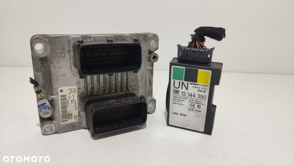 ZESTAW KOMPUTER STEROWNIK IMMOBILIZER KLUCZYK OPEL CORSA C 1.2 0261207962 13144390 ORYGINAŁ WYSYŁKA! - 1