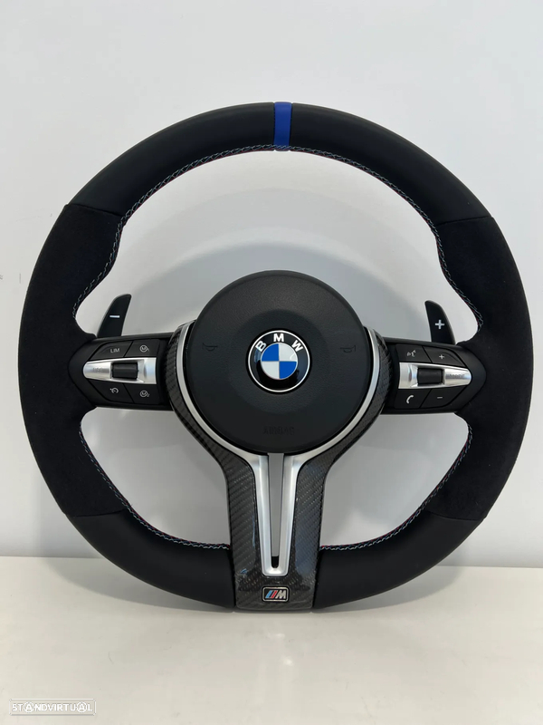 Volante Alcântara Pack M com patilhas Bmw F20/ F30 / F31