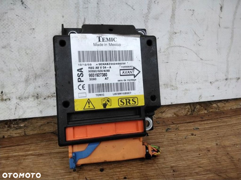 CITROEN C3 SENSOR PODUSZKI POWIETRZNEJ 9651927380 - 2