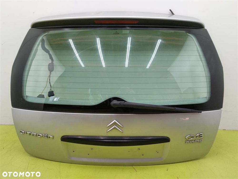Klapa tył tylna Citroen C3 I 2002-2009R LAK:EZRC SREBRNY 5 DRZWI SZYBA KPL - 1