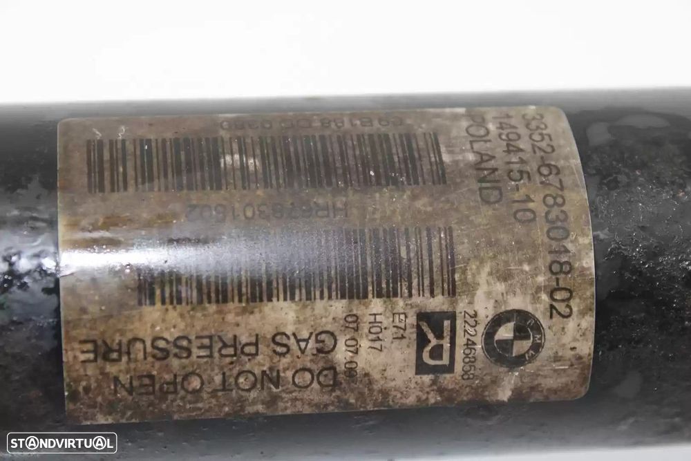 AMORTECEDOR TRASEIRO DIREITO BMW X5 2009 -33526783018 - 2