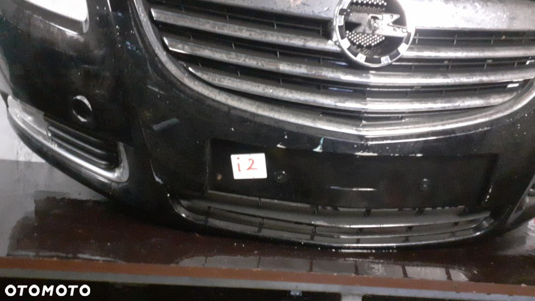 } ZDERZAK PRZÓD PRZEDNI DO OPEL INSIGNIA A 1 I Z20R CZARNY HALOGENY - 2