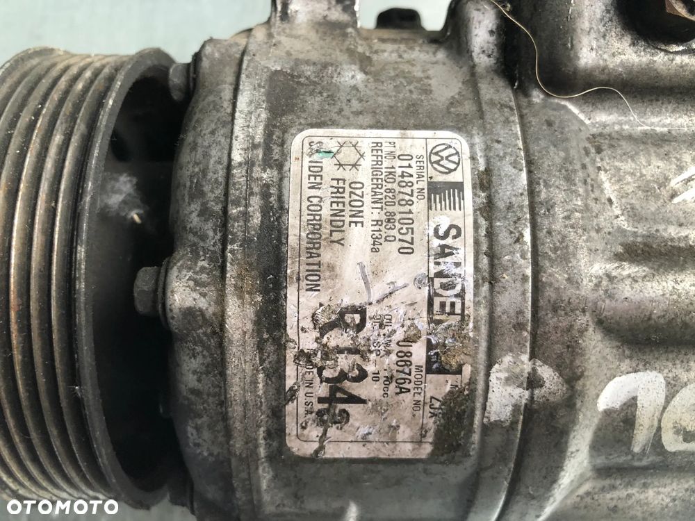P-1639 . Kompresor Sprężarka Klimatyzacji 6PK 1K0820803Q VW Golf V Passat B6 Audi A3 8P 1.9 2.0 TDI Wysyłka - 10