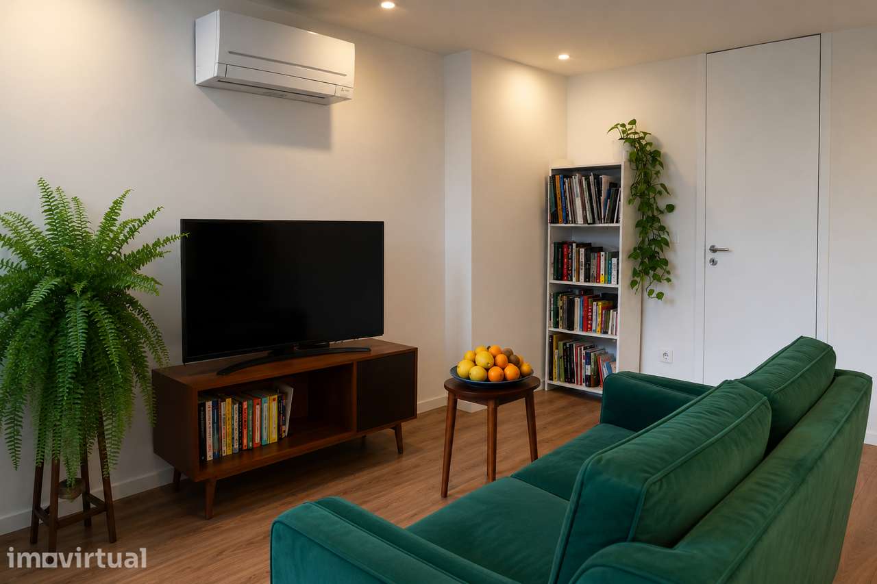 T1 Duplex Mobilado com AC, Jardim Privativo, Limpeza Semanal, Campanhã - Grande imagem: 3/36