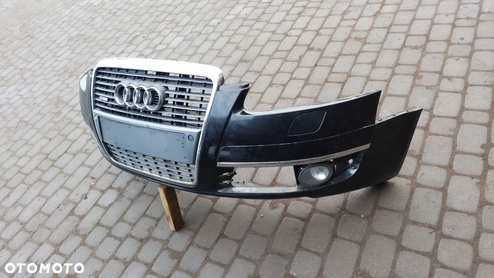 ZDERZAK PRZÓD Przedni Kompletny PDC Spryskiwacze AUDI A6 C6 - 2