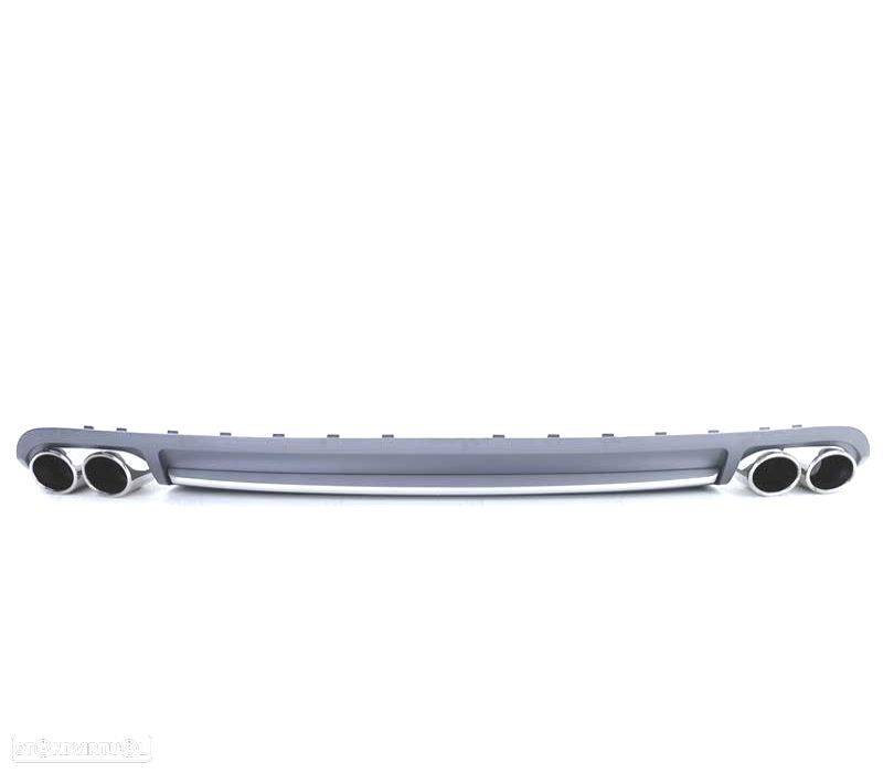 DIFUSOR AUDI A4 B8 08-11 LOOK S4 + PONTEIRAS ESCAPE CROMADO - 2