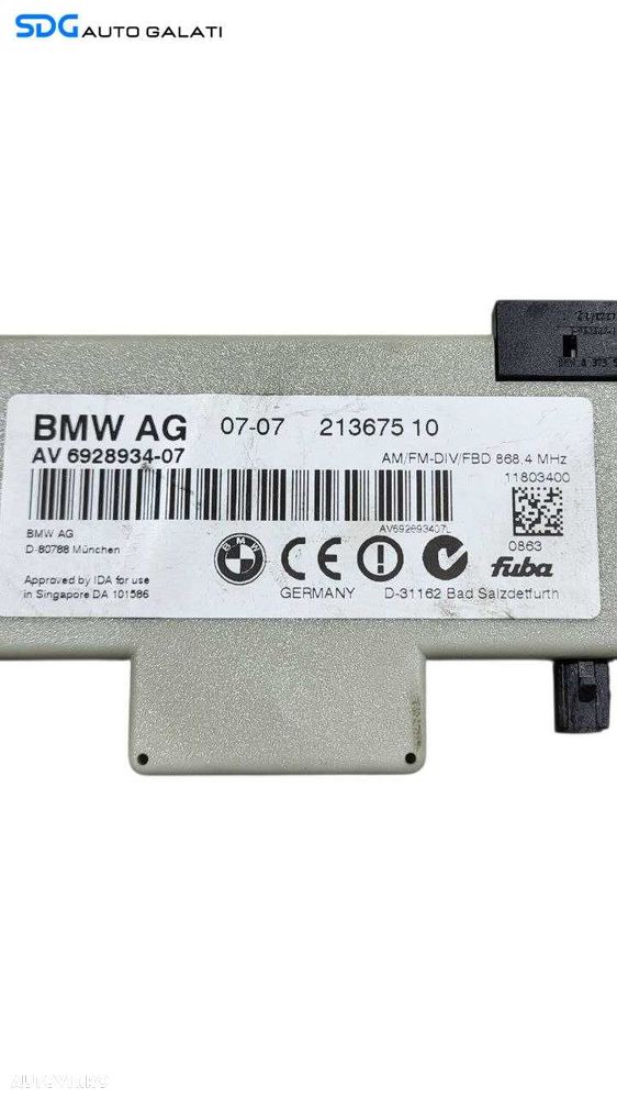 Unitate Modul Calculator Amplificator Antena Radio GPS BMW Seria 3 E46 1997 - 2006 Cod 6928934-07 21367510 [L7617] - 5