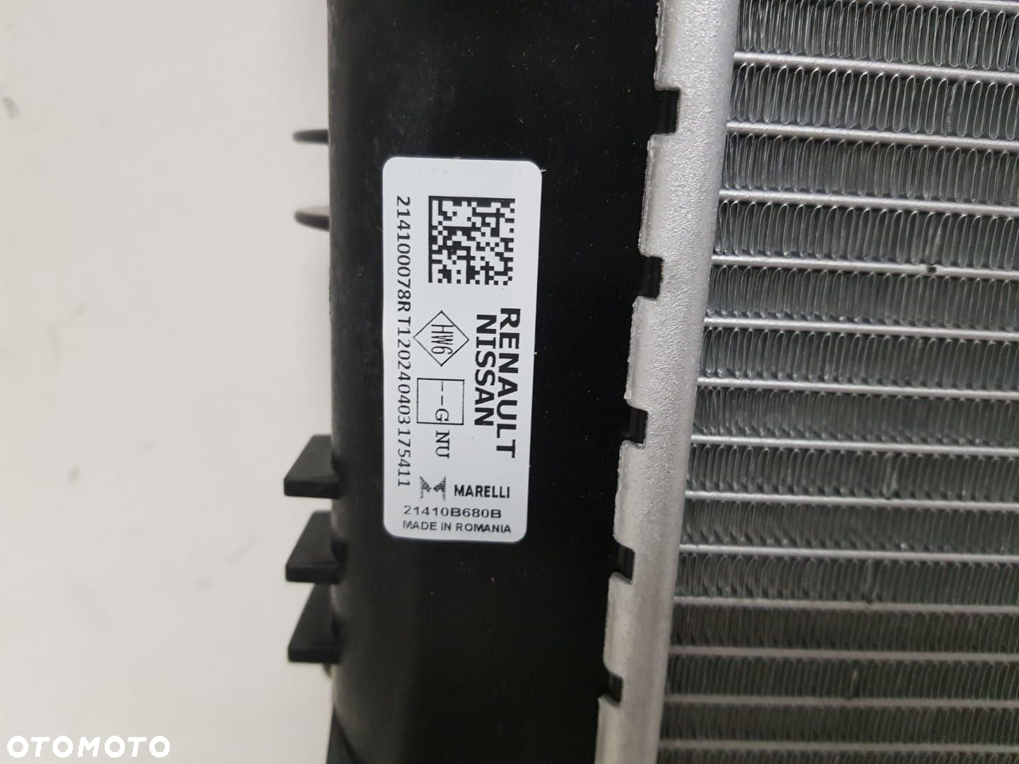 ORYGINALNA FABRYCZNIE NOWA CHŁODNICA WODY RENAULT DACIA NISSAN 214100078R  21410B680B - 3