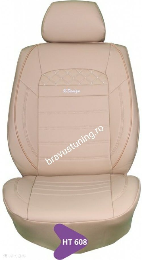 Huse scaun auto Piele Ecologica Audi,BMW,Passat,Ford,Opel,Seat,Duster - 7