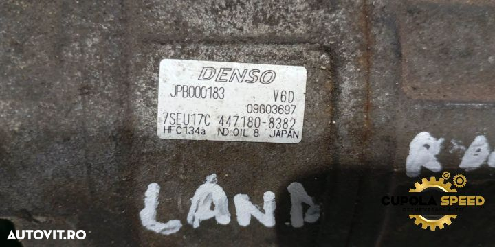 Compresor AC 447180-8382 2.7D Land Rover Range Rover Sport 1 [2005 - - 3