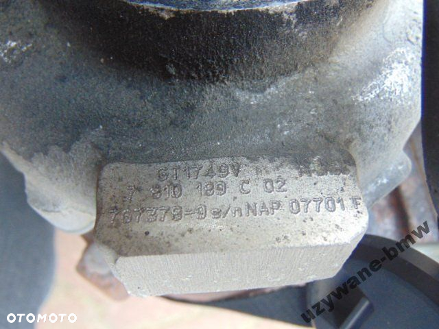 BMW 2.0d turbina TURBOsprężark N47 7810189 GT1749V - 4