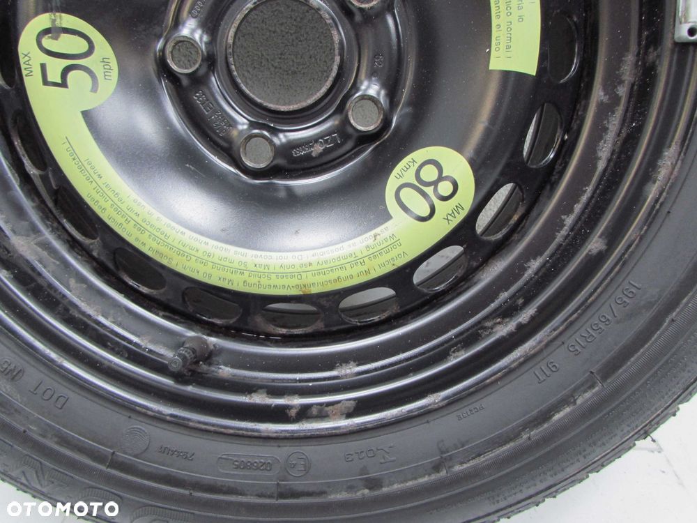 VW AUDI 5x112 15'' KOLO DOJAZDOWE ZAPAS 195/65/15 57,1 - 2