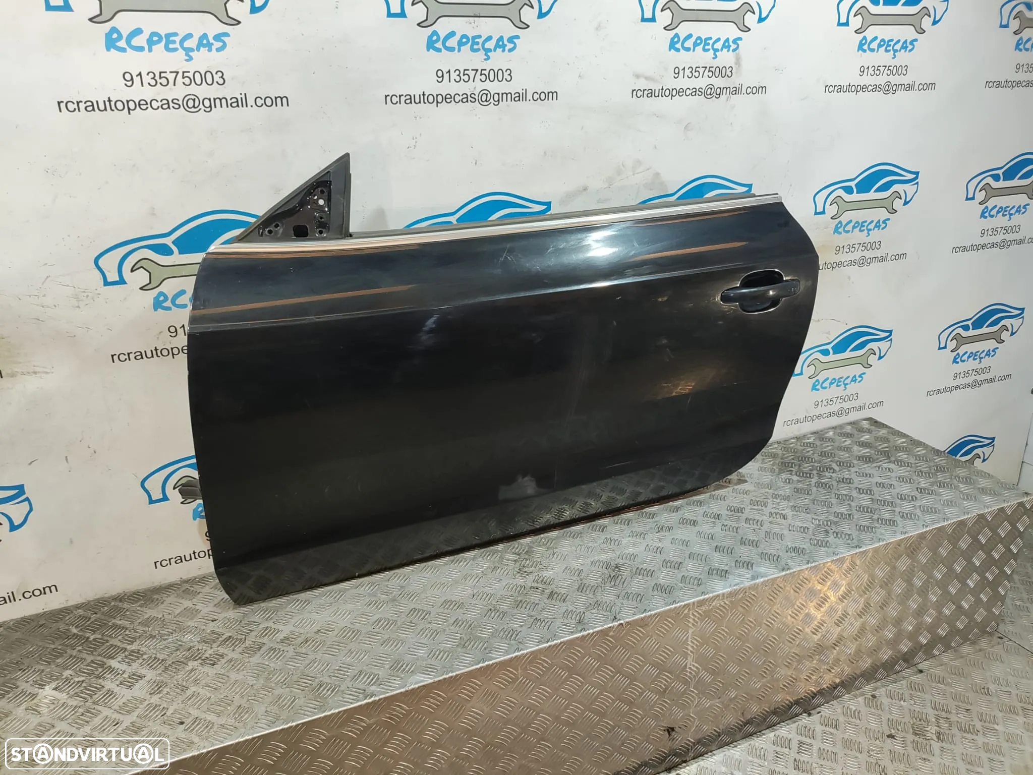 Porta Frente Esquerda AUDI A5 8T 8T3 COUPE 3 Portas Fecho Elevador Motor Puxador Vidro - 4