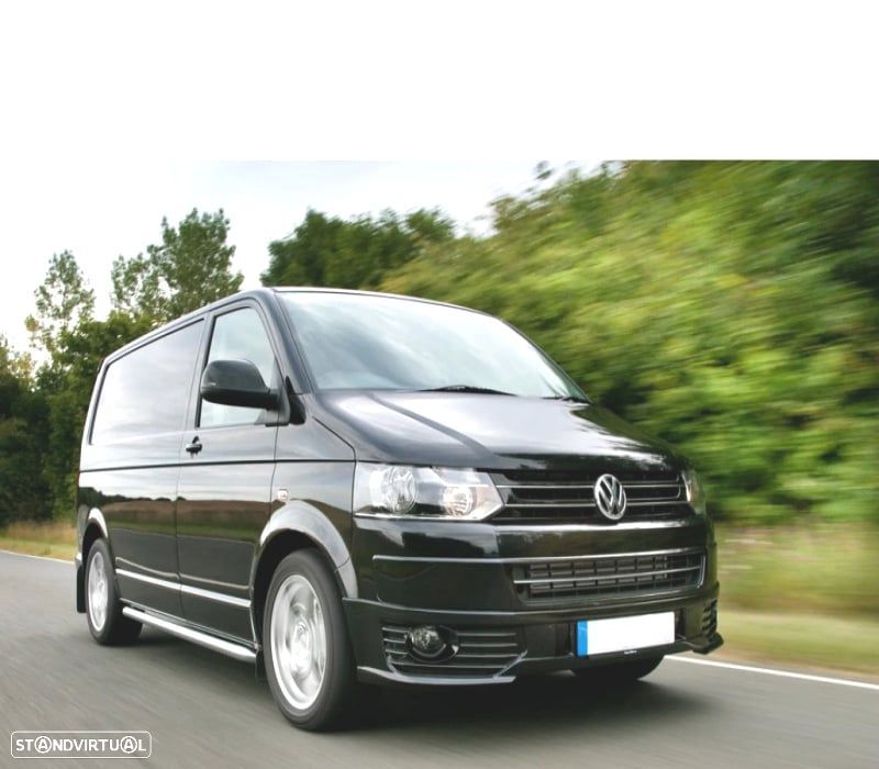 SPOILER FRONTAL PARA VOLKSWAGEN VW TRANSPORTER T5 10-15 SPORTLINE ABS - 2