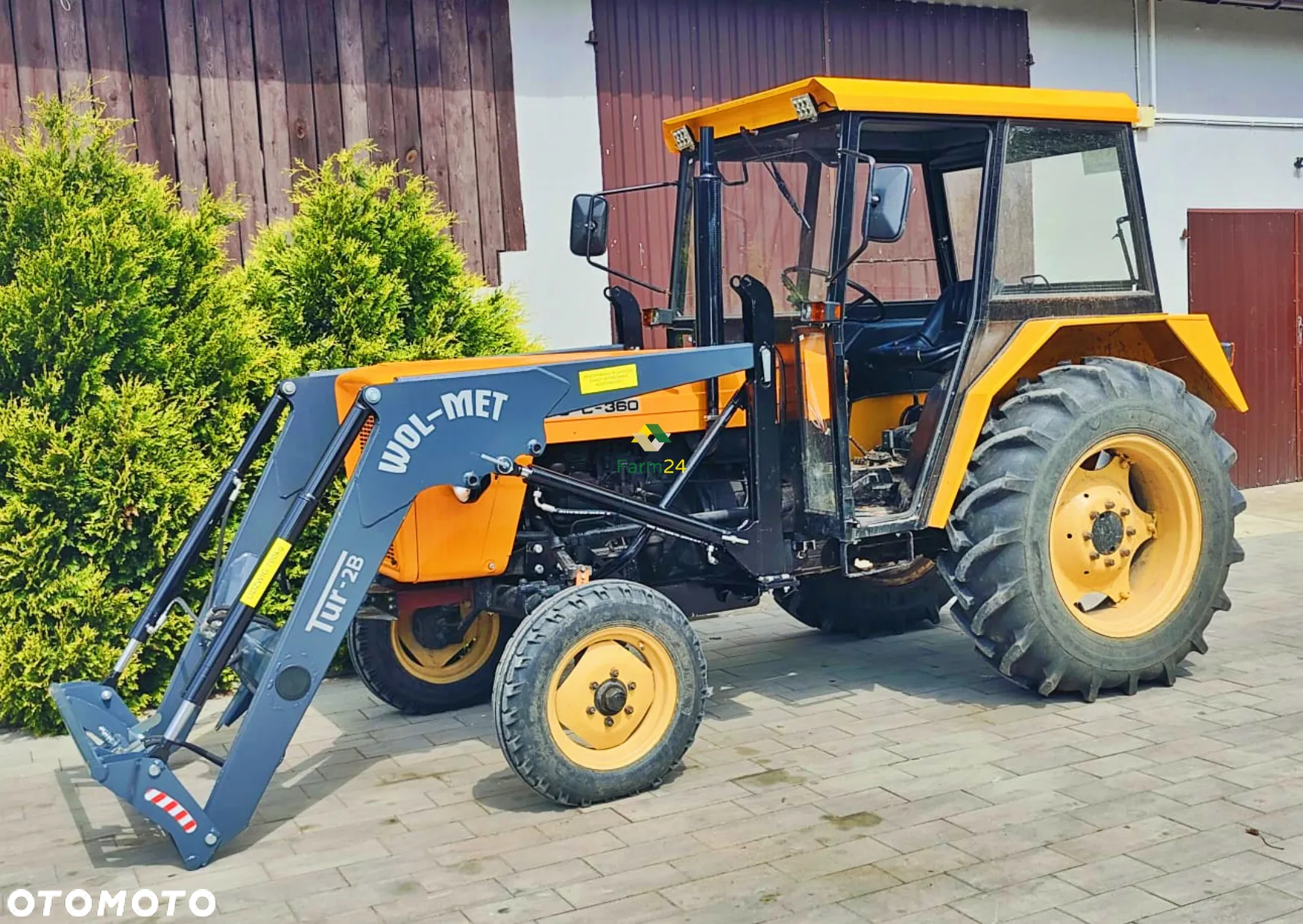 Ładowacz czołowy TUR Z OSPRZĘTEM Ładowacz TUR do C330 C360 T25 Zetor MTZ euroramka WOL-MET - 4