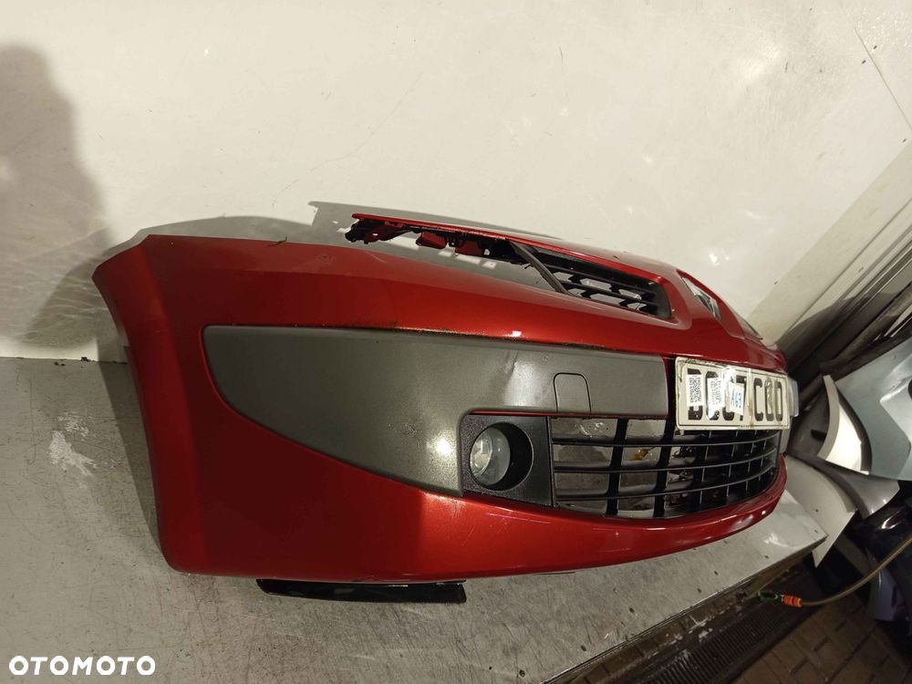 + ZDERZAK PRZÓD PRZEDNI RENAULT MEGANE II 2 LIFT FL TEB76 BORDO BORDOWY HALOGENY - 3