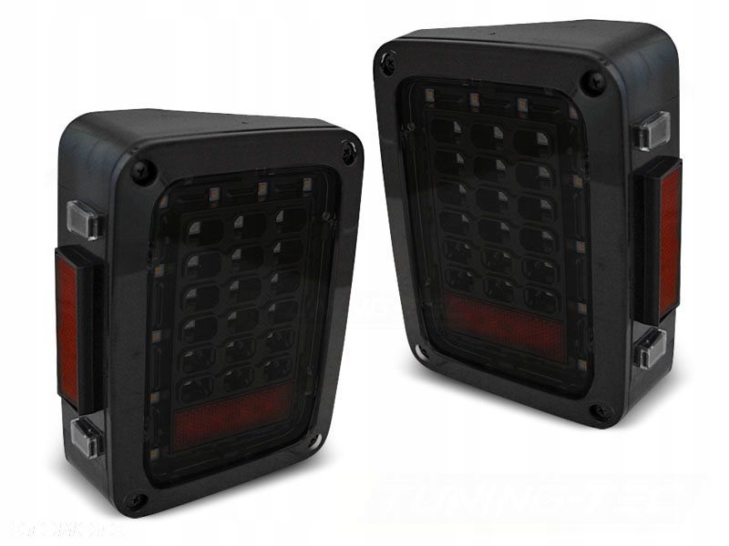 Lampy tyl kpl Full Led Diody Diodowe Tuning Smoke Jeep Wrangler JK 2006-18 - 1