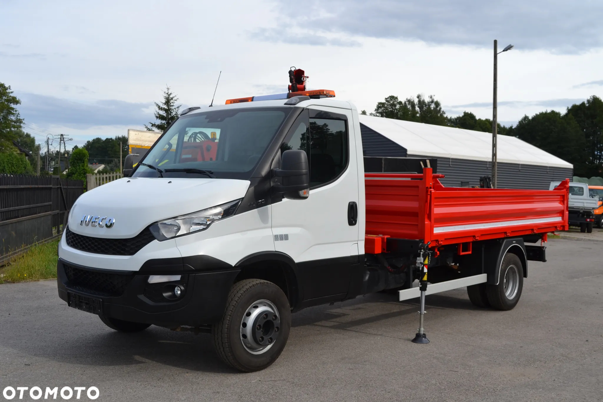 Iveco Daily 72-180 Nowy 3-stronny Wywrot Kiper Wywrotka HDS Żuraw HC 44S A3 Jak Fassi M40 - 11