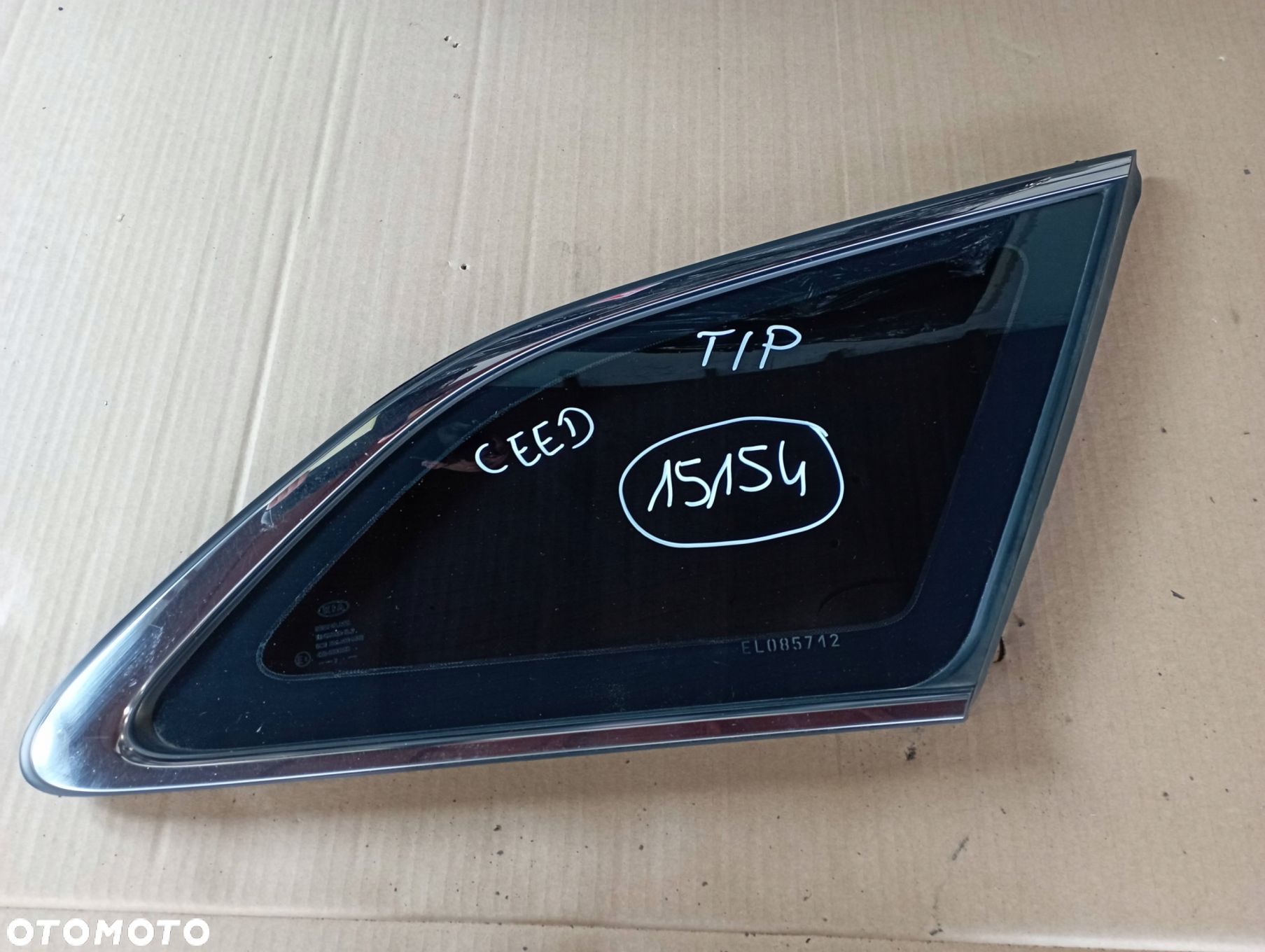 KIA CEED II 2 KOMBI SW SZYBA KAROSERYJNA PRAWA TYŁ TYLNA - 1
