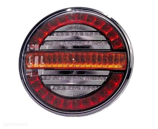 Lampa tylna LED, 3-funkcyjna, okrągła, uniwersalna, przewód o długości 1m FT-213 - 1