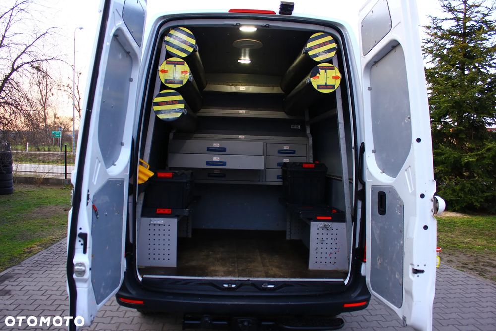 Mercedes-Benz SPRINTER 3.0 CDI V6 190KM BRYGADÓWKA ZABUDOWA WARSZTATOWA WEBASTO KAMERA - 35