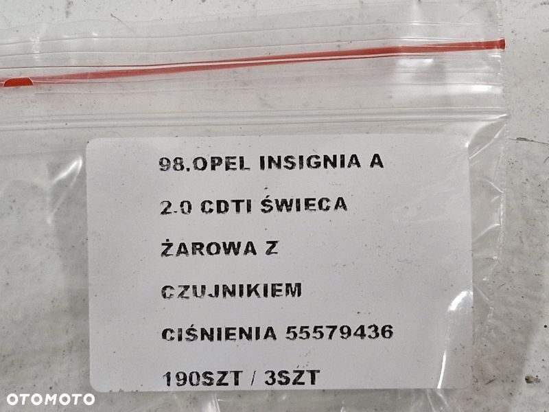 opel insignia a 2.0 cdti świeca żarowa z czujnikiem 55579436 - 6
