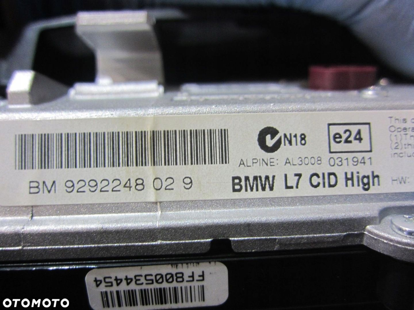 BMW F30 F34 F36 EKRAN WYŚWIETLACZ NAWIGACJI 9292248 MONITOR NBT 65509292248 - 8
